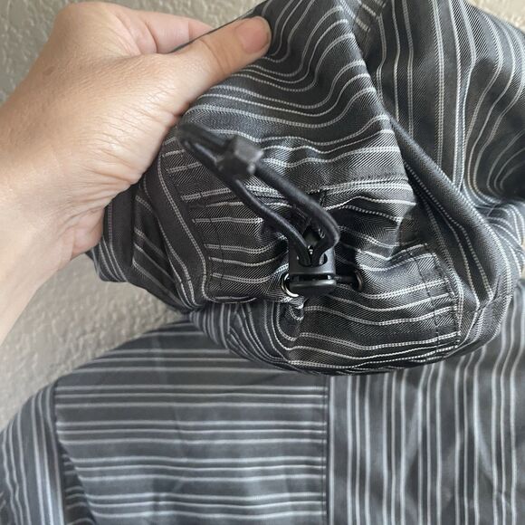 RIPZONE Snow Jacket Youth Small Grey Striped Core 5000MM FLEECE Lined Hooded Ski - Picture 7 of 16